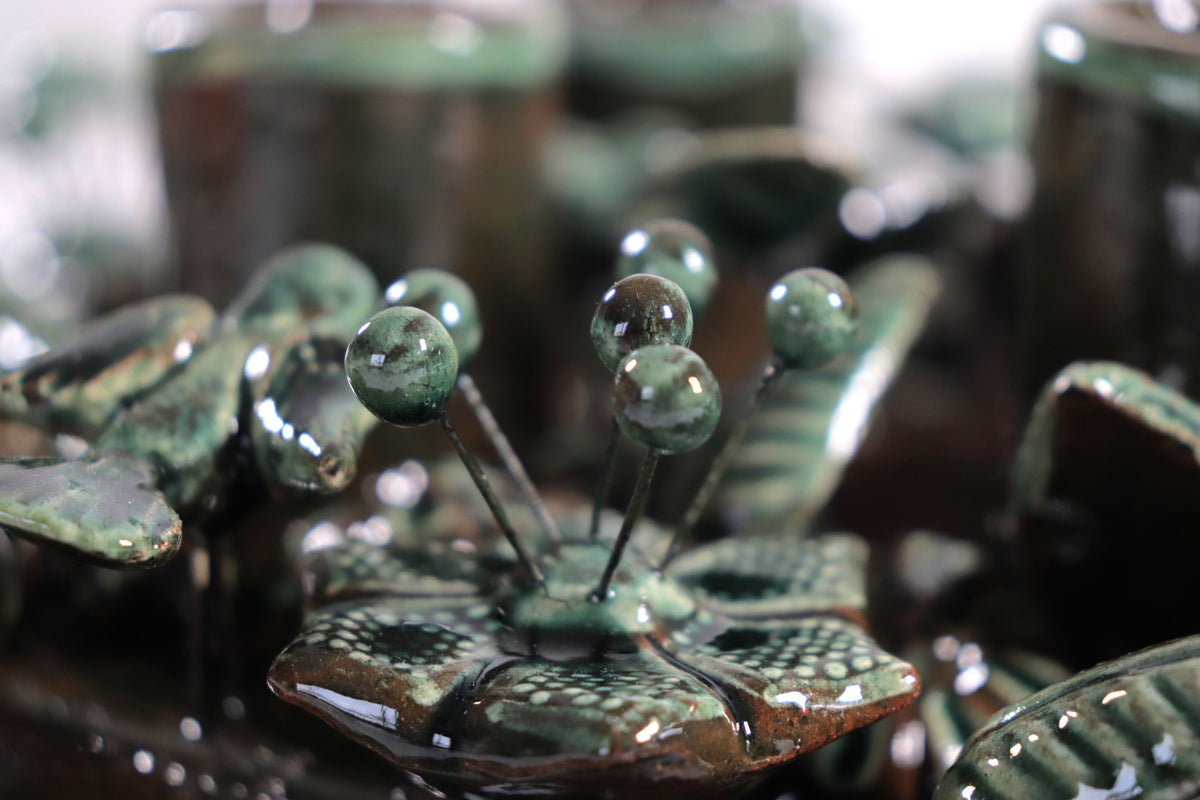 Corona de Adviento Verde - 35 cm. 13.7 in.