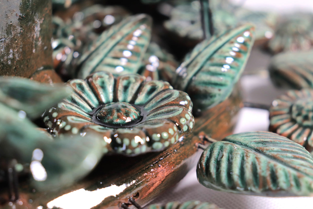 Corona de Adviento Verde - 35 cm. 13.7 in.