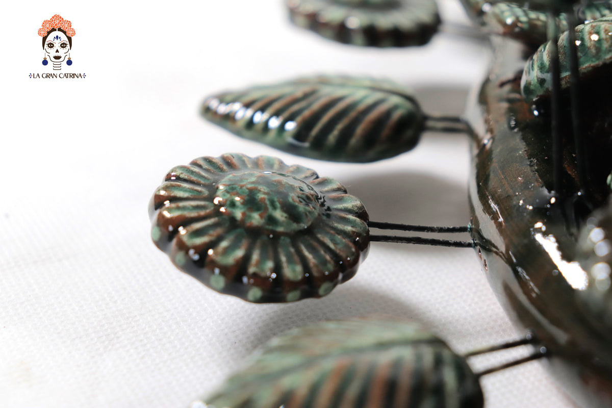 Corona de Adviento Verde - 35 cm. 13.7 in.