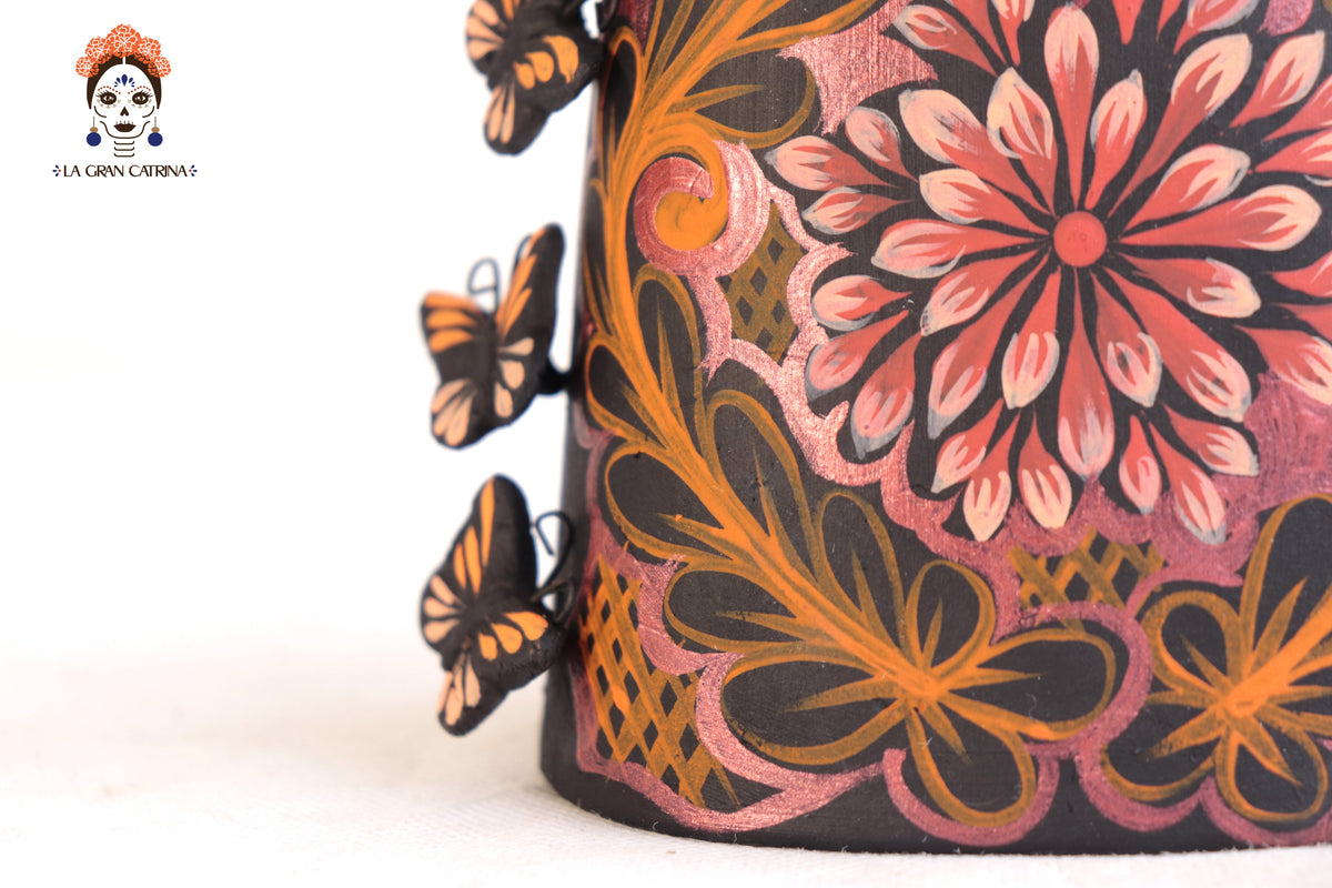 Catrina de mariposas naranjas - 30 cm. 12 in.