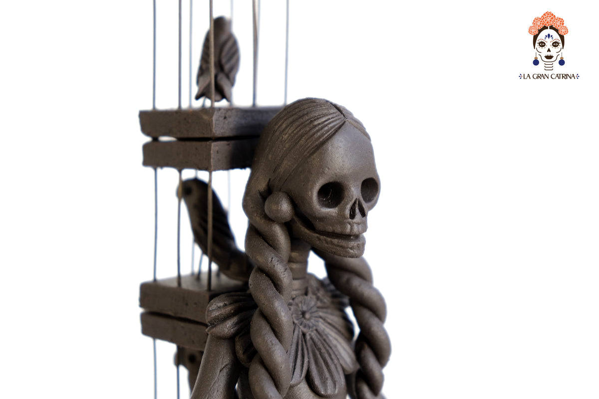 Catrina Pajarera - 24 cm. 10 in. Catrina