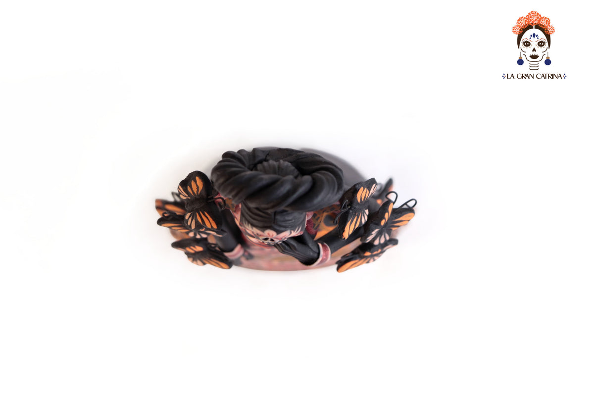 Catrina de mariposas naranjas - 30 cm. 12 in.