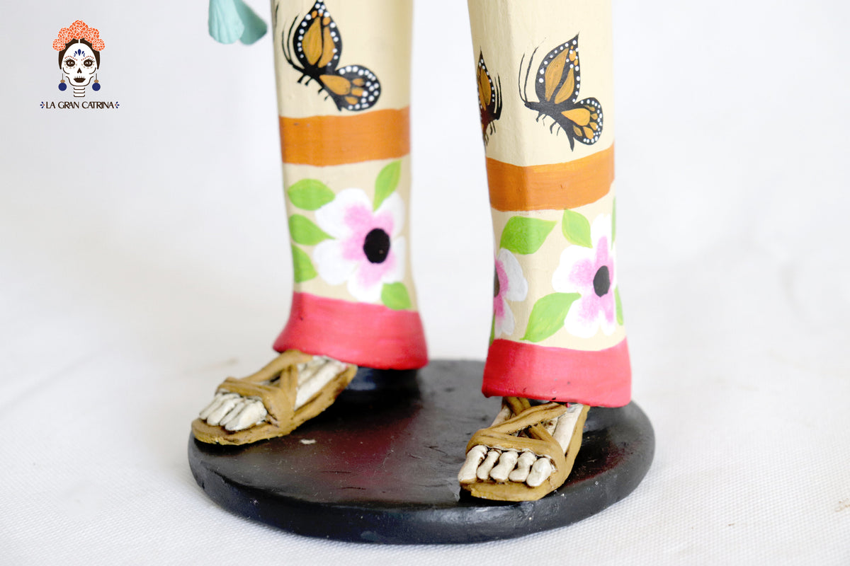 Pareja de Catrines Huicholes - 50 cm. 20 in. Catrina