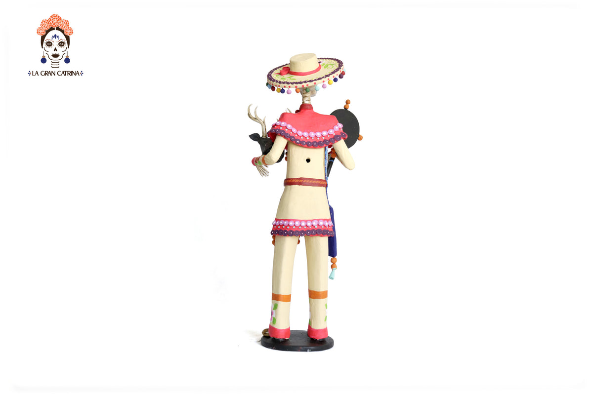 Pareja de Catrines Huicholes - 50 cm. 20 in. Catrina