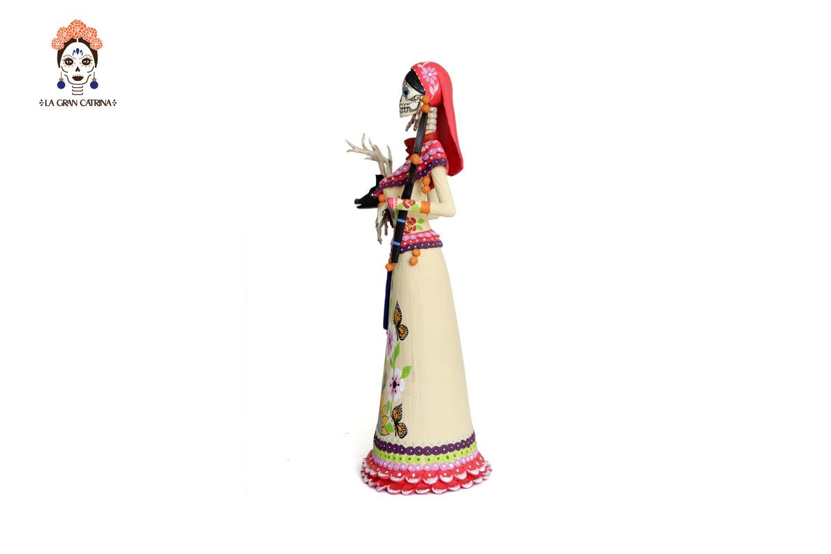 Pareja de Catrines Huicholes - 50 cm. 20 in. Catrina