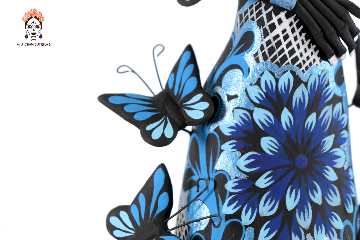Catrinas hermanas de mariposas - Azules - 50 cm. 20 in. Catrina