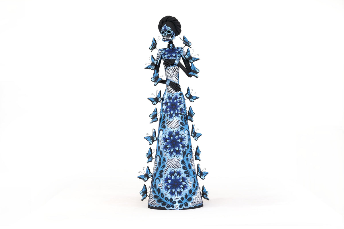Catrinas hermanas de mariposas - Azules - 50 cm. 20 in. Catrina