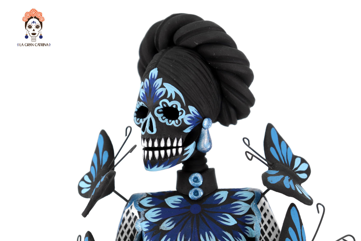 Catrinas hermanas de mariposas - Azules - 50 cm. 20 in. Catrina