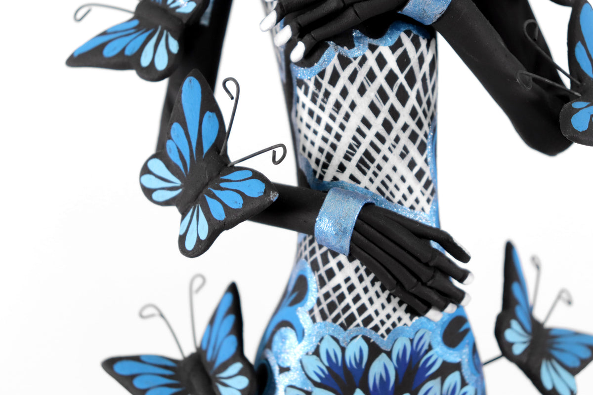 Catrinas hermanas de mariposas - Azules - 50 cm. 20 in. Catrina