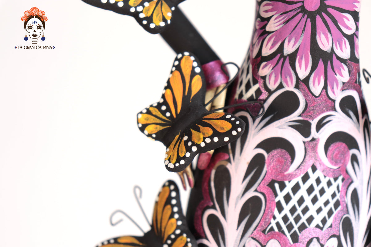 Catrina Monarca Vestido Rosa - 50 cm. 20 in. Catrina