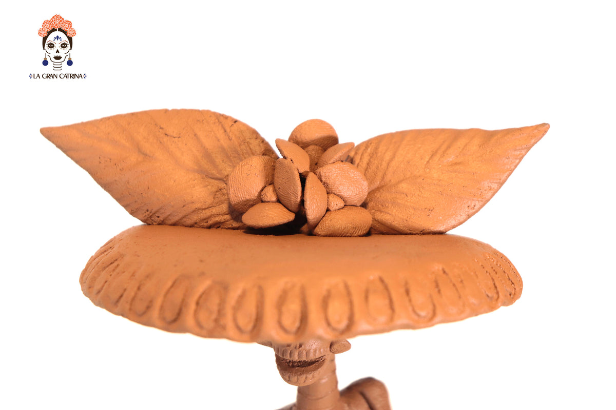 Pareja de Catrinas de Barro - 30 cm. 12 in. Catrina