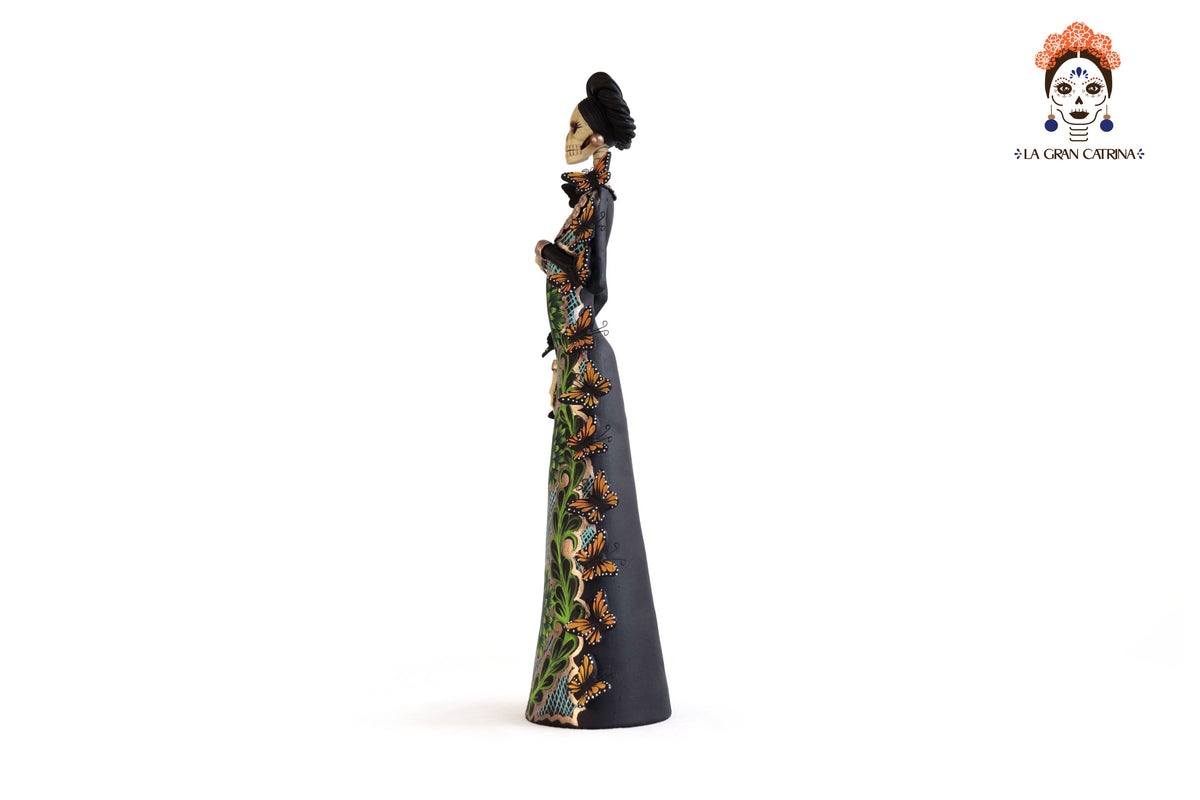 Catrina Monarca Vestido Verde - 50 cm. 20 in. Catrina