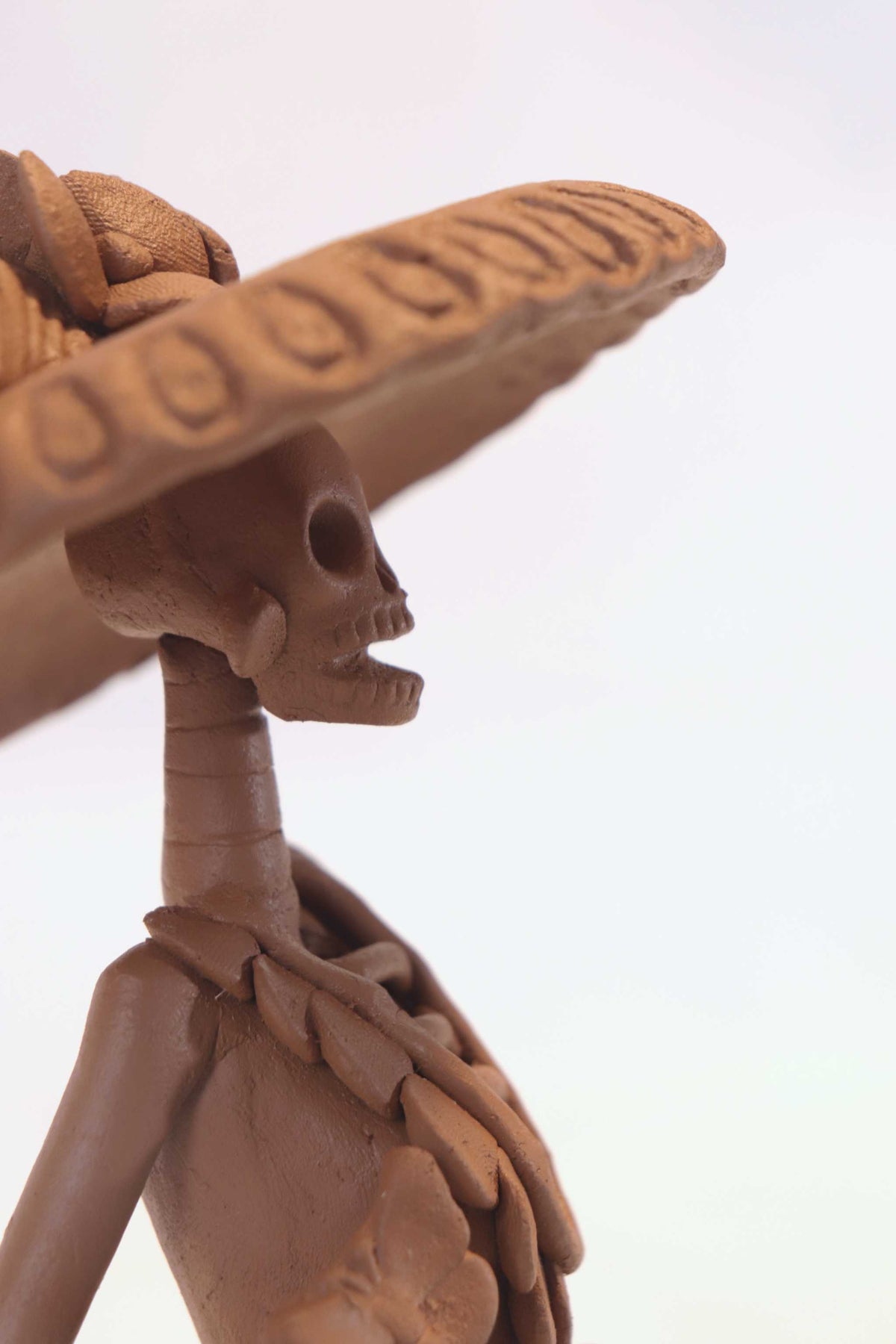 Pareja de Catrinas de Barro - 30 cm. 12 in. Catrina