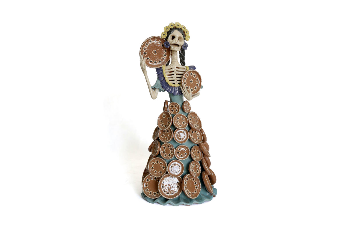 Catrina Platera - 49 cm. 19.7 in. Catrina