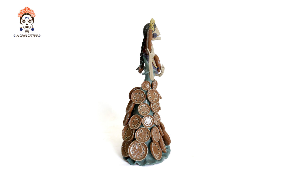 Catrina Platera - 49 cm. 19.7 in. Catrina