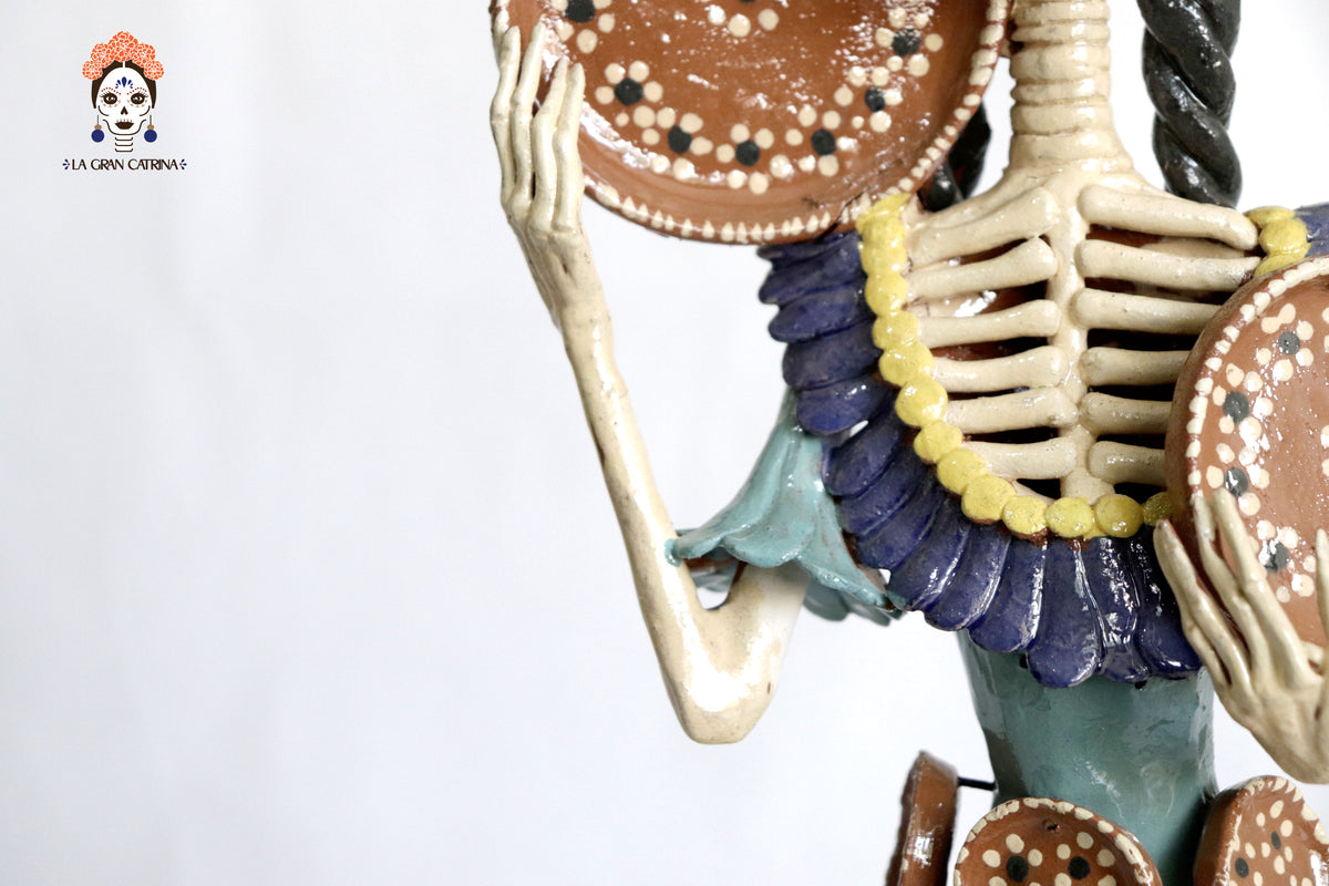 Catrina Platera - 49 cm. 19.7 in. Catrina
