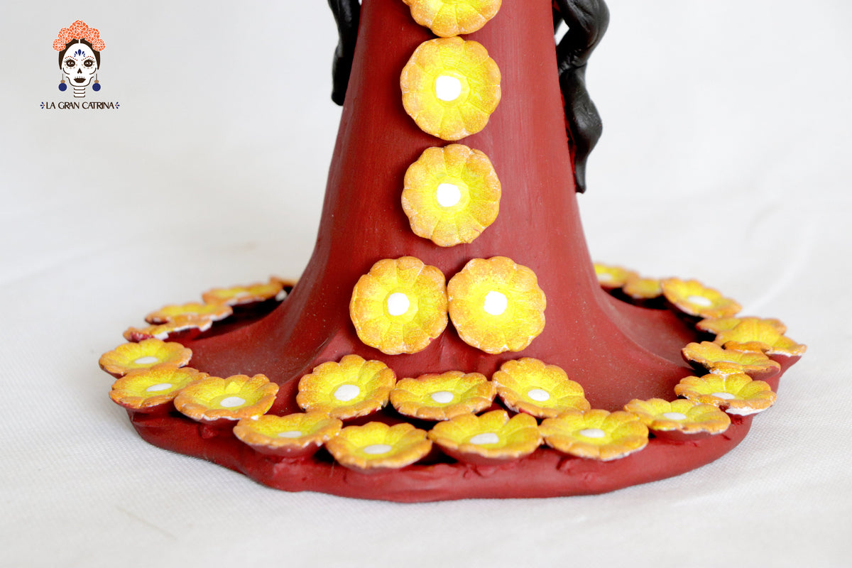 Catrina de sombrero grande - 50 cm. 20 in. Catrina