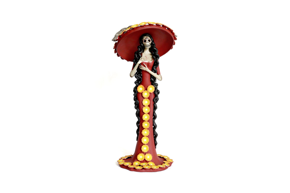 Catrina de sombrero grande - 50 cm. 20 in. Catrina
