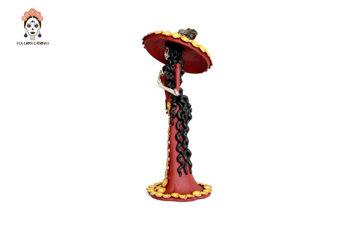 Catrina de sombrero grande - 50 cm. 20 in. Catrina