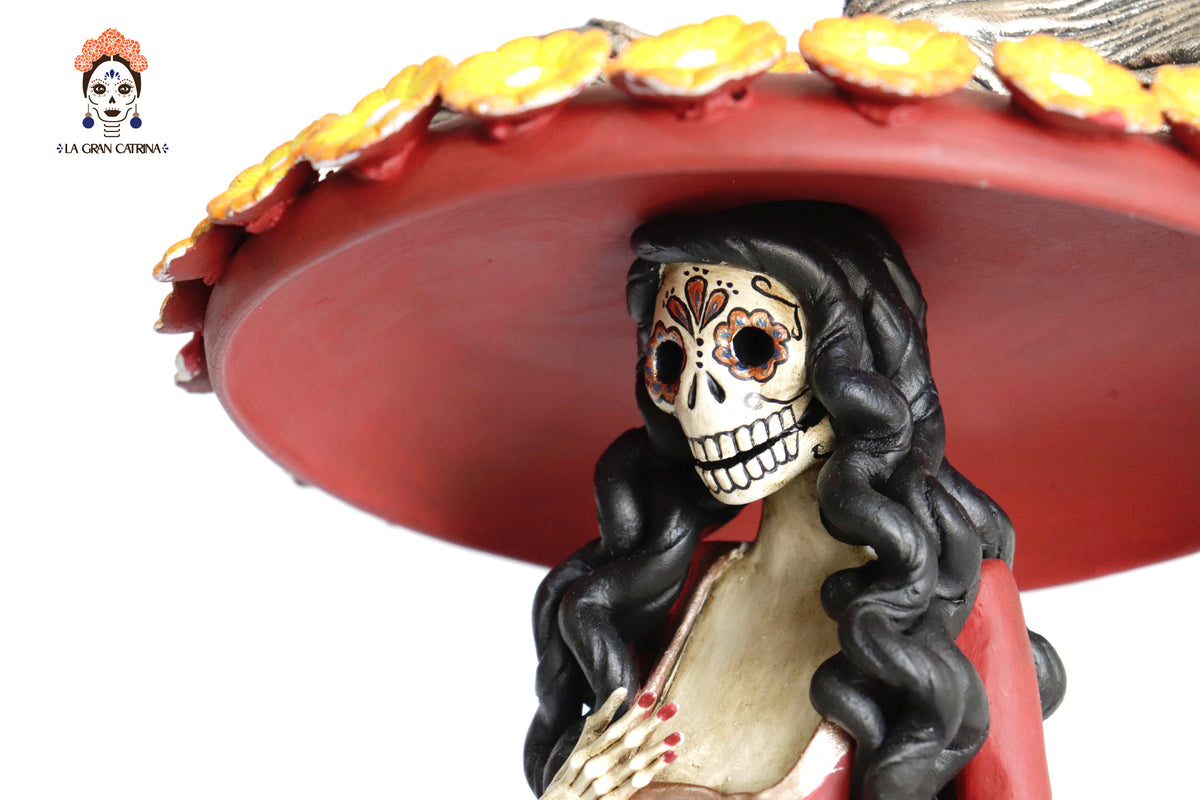 Catrina de sombrero grande - 50 cm. 20 in. Catrina