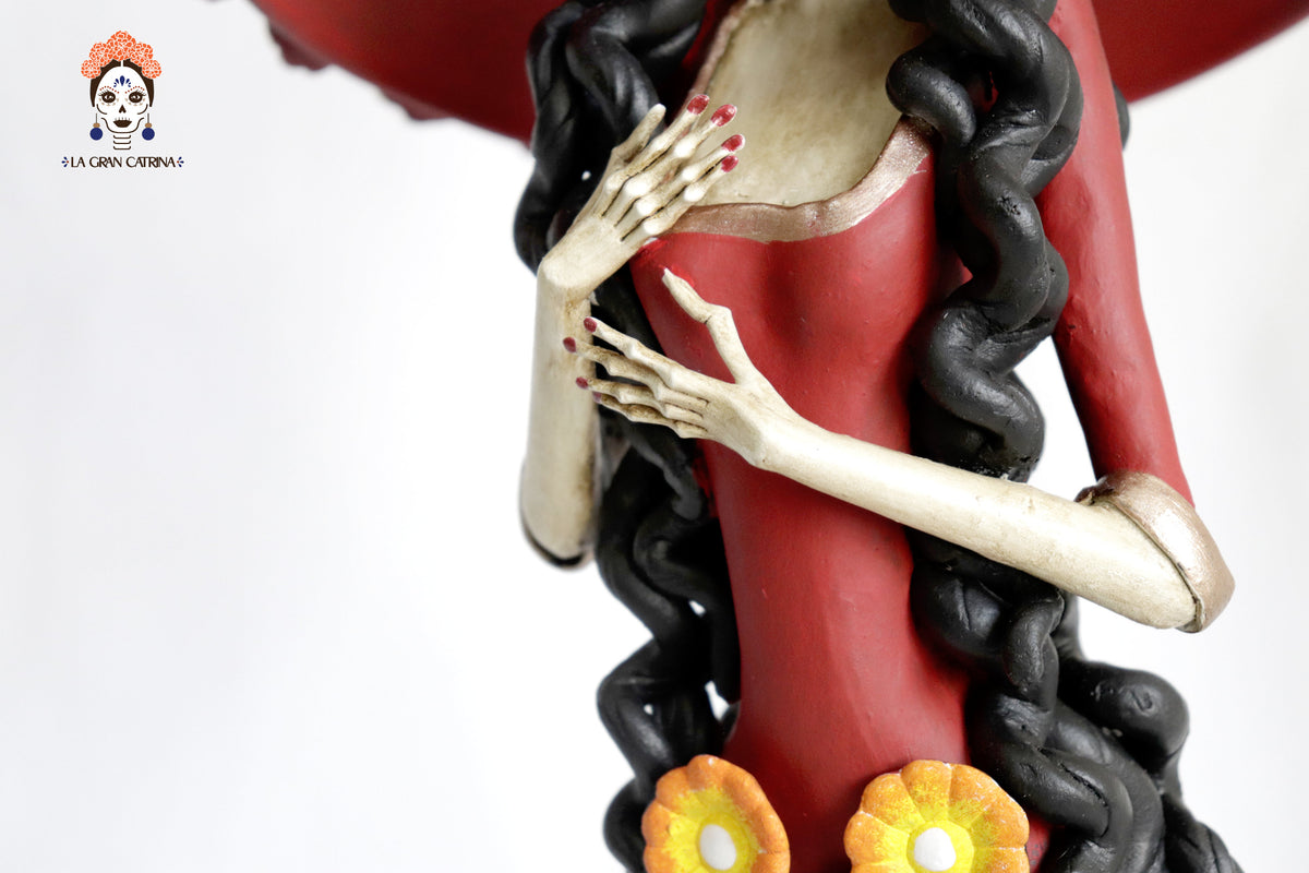 Catrina de sombrero grande - 50 cm. 20 in. Catrina