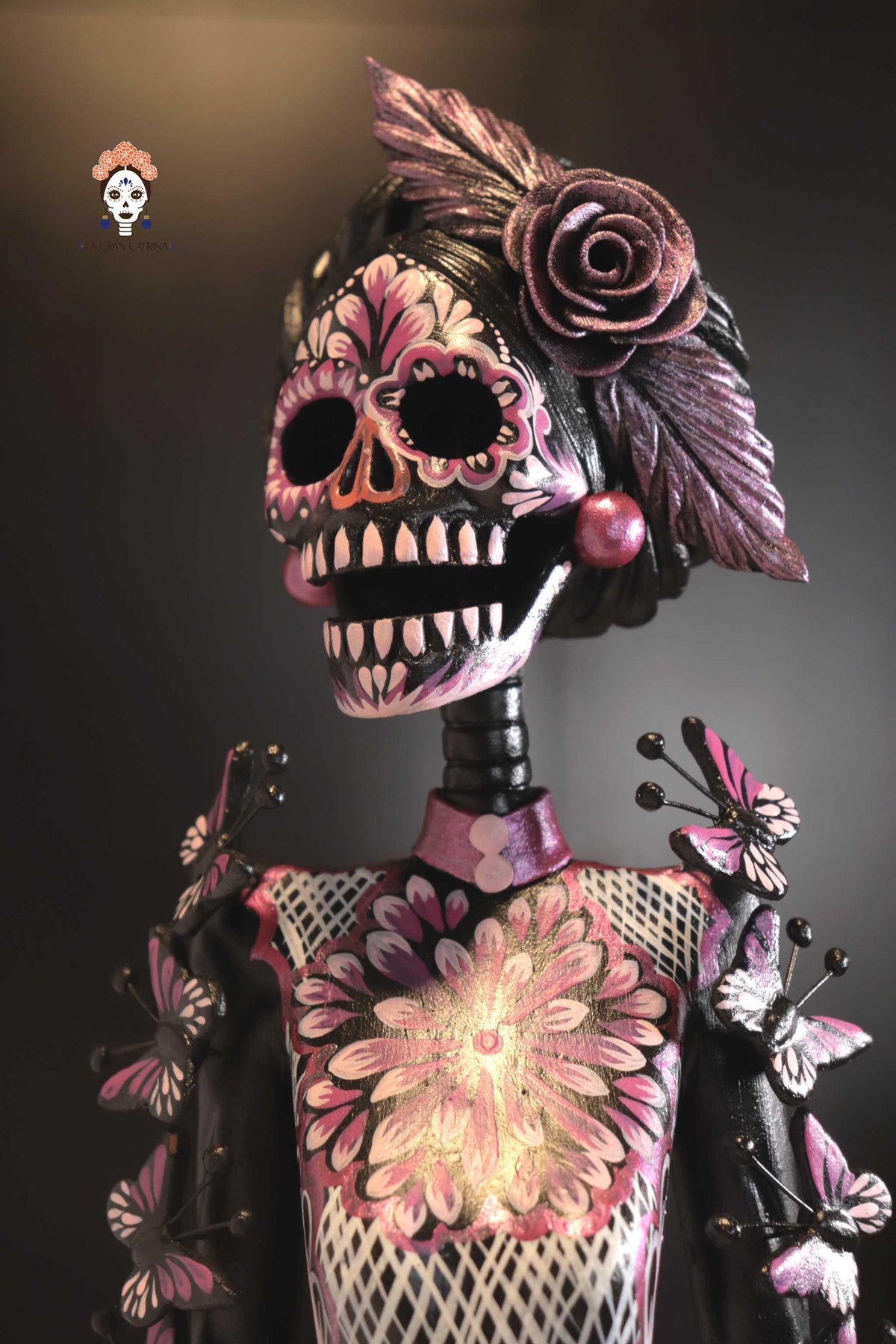 Catrina hermana rosa - 60 cm. 24 in. - Sobre pedido Catrina