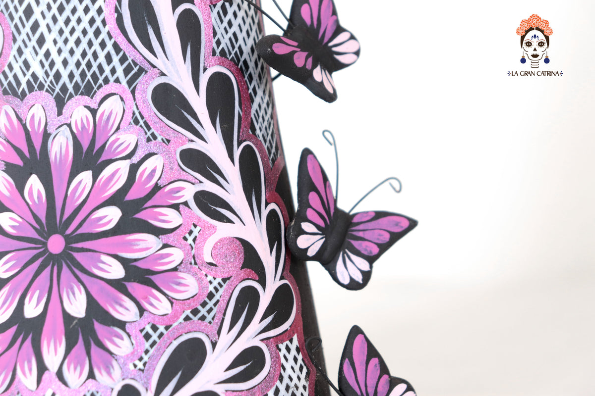 Catrinas hermanas de mariposas - Rosa - 50 cm. 20 in. Sobre pedido