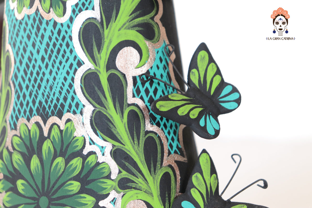 Catrinas hermanas de mariposas - Verde - 50 cm. 20 in. Catrina