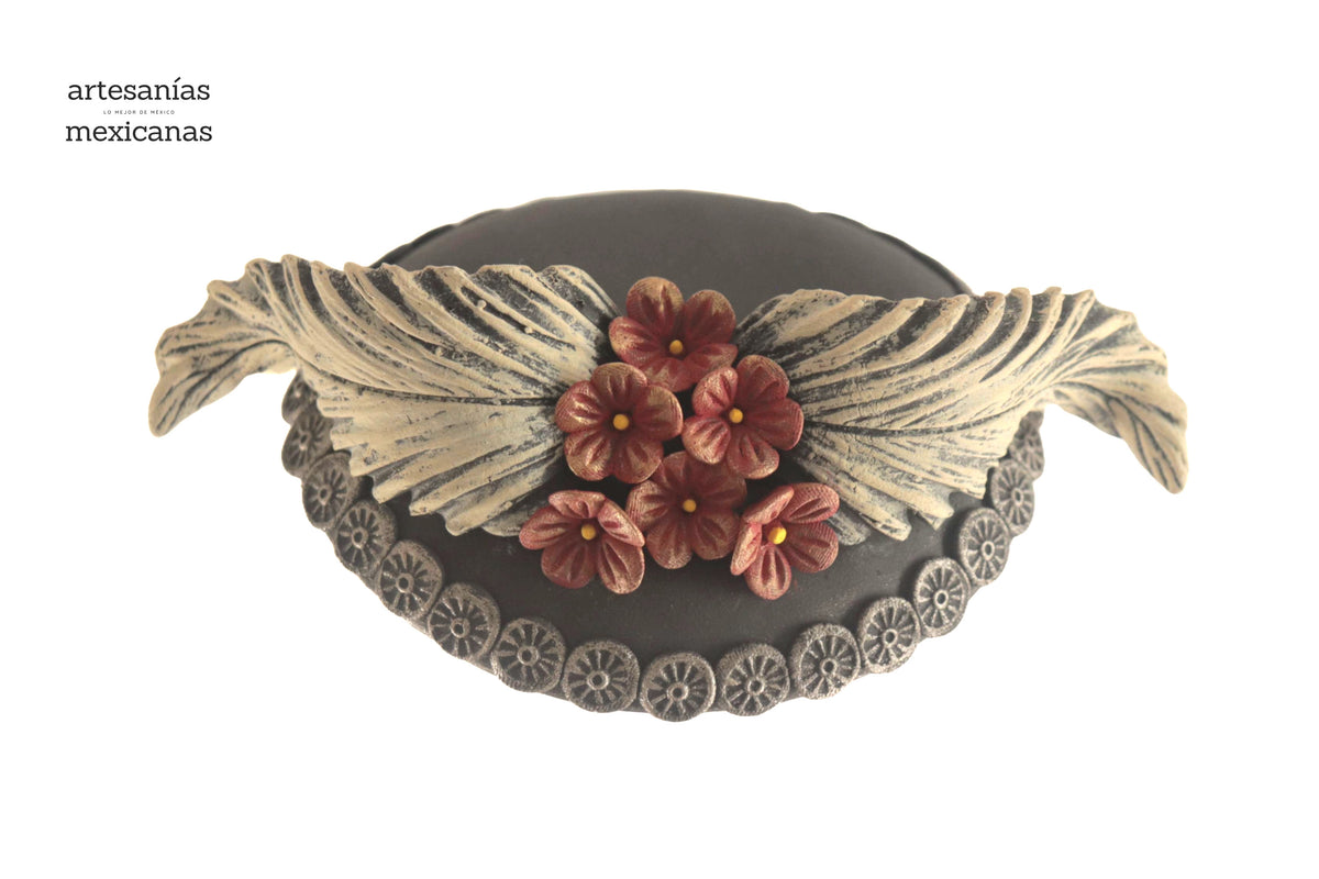 La Frida con la serpiente de flores naranjas - 45 cm. 18 in.