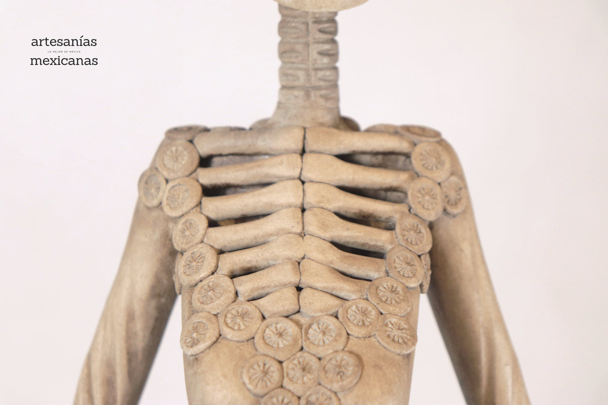 Catrina con calaveritas beige - 65 cm. 26 in. - En produccion Catrina