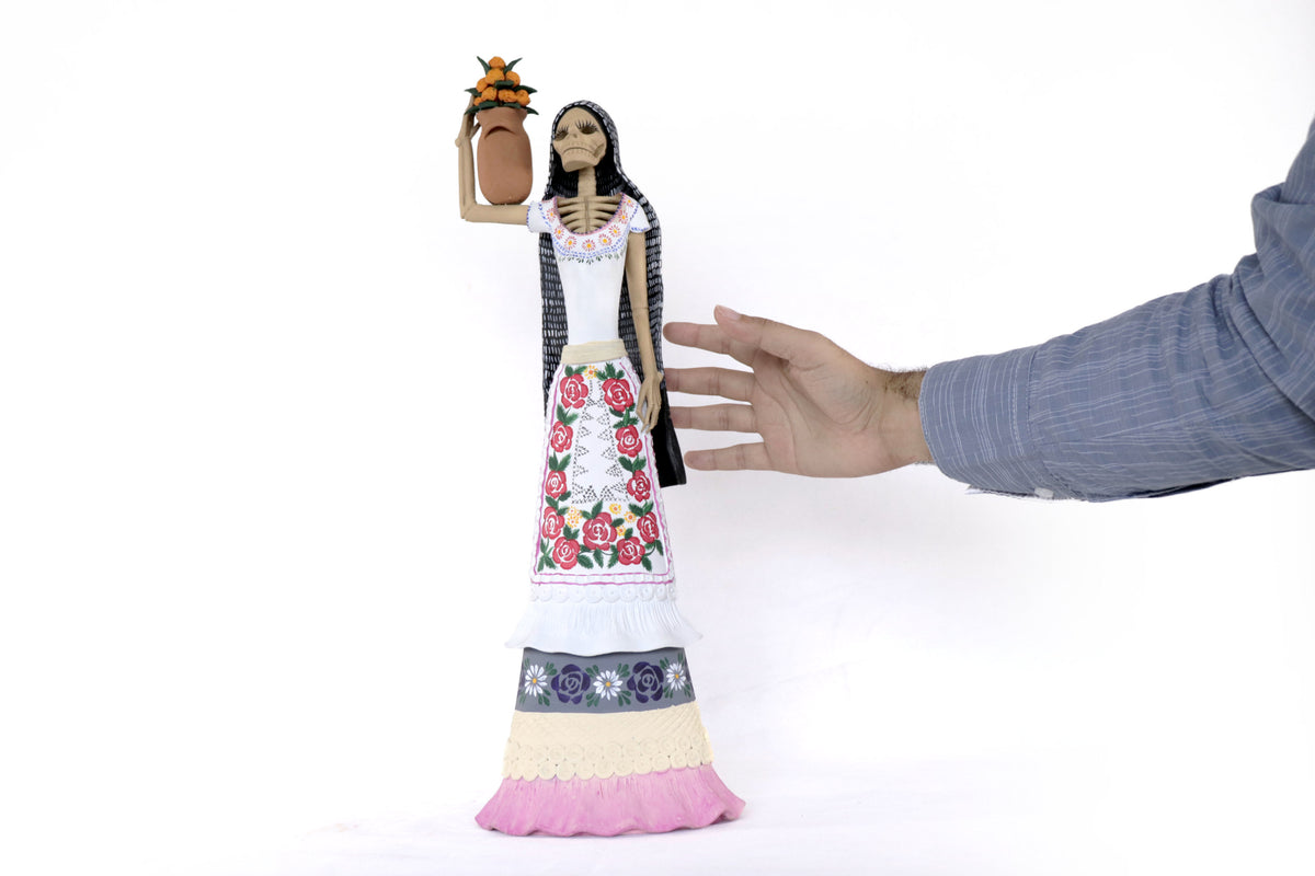 Pareja de Catrines Cempasuchileros - 50 cm. 20 in. - Sobre Pedido Catrina
