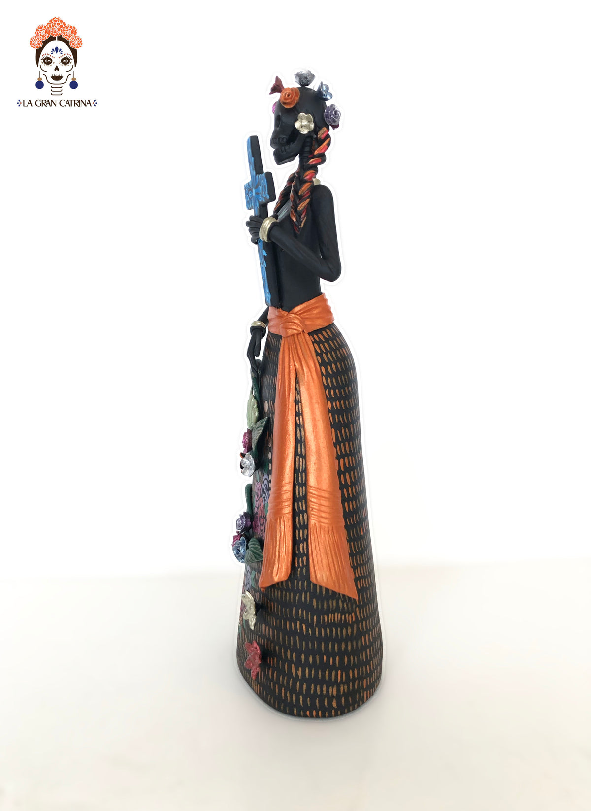Catrina con Cruz - 30 cm. 12 in. Catrina