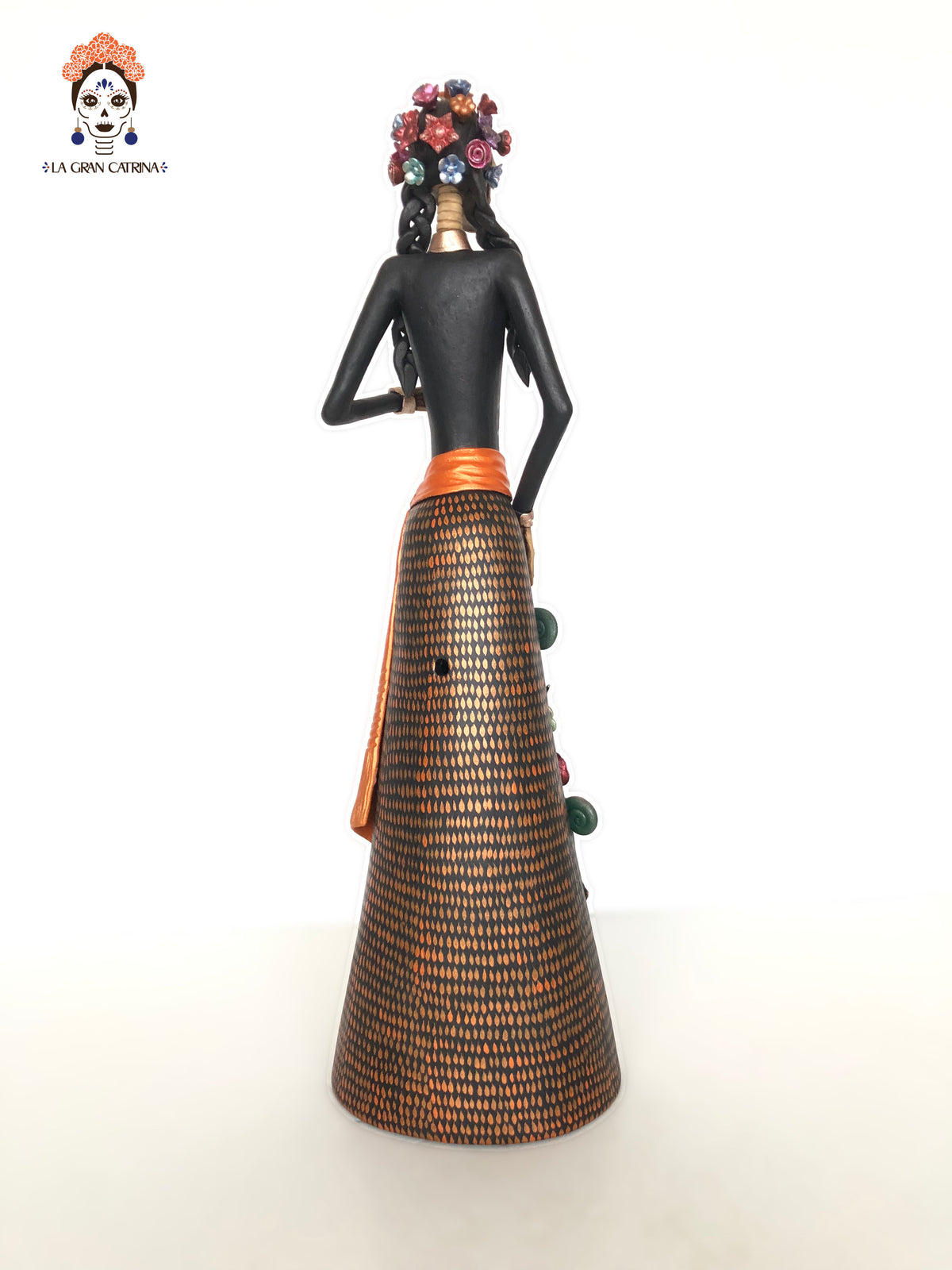 Catrina con la Cruz tono Hueso - 50 cm. 20 in. - Sobre Pedido