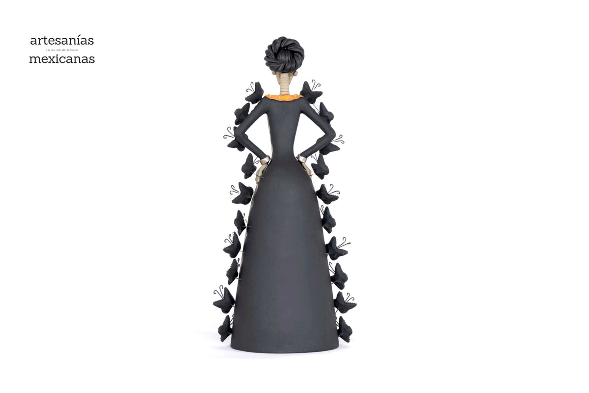 Catrina de mariposas monarcas verde - 30 cm. 12 in. Catrina