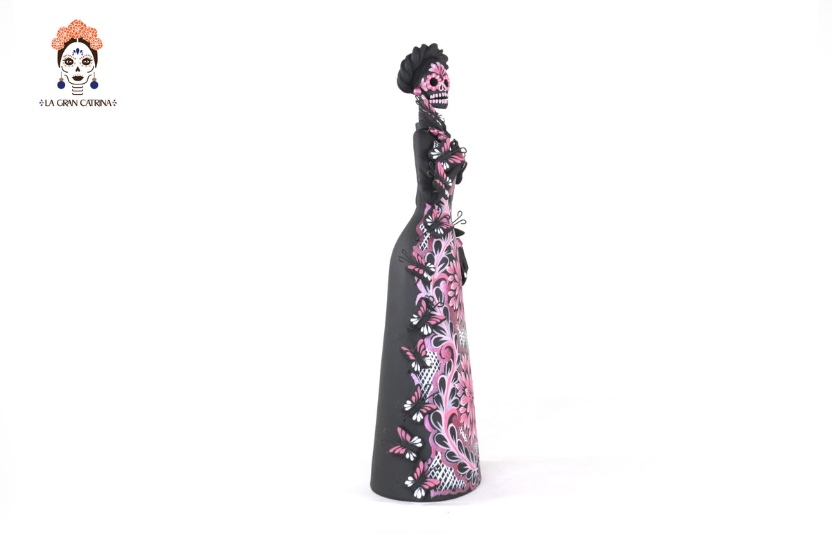 Catrina de mariposas rosas - 30 cm. 12 in. Catrina