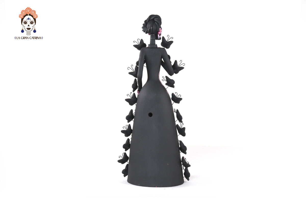 Catrina de mariposas rosas - 30 cm. 12 in. Catrina