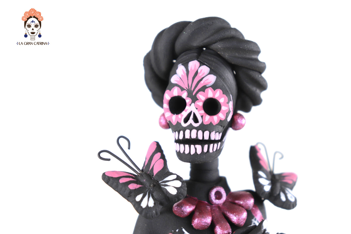 Catrina de mariposas rosas - 30 cm. 12 in. Catrina