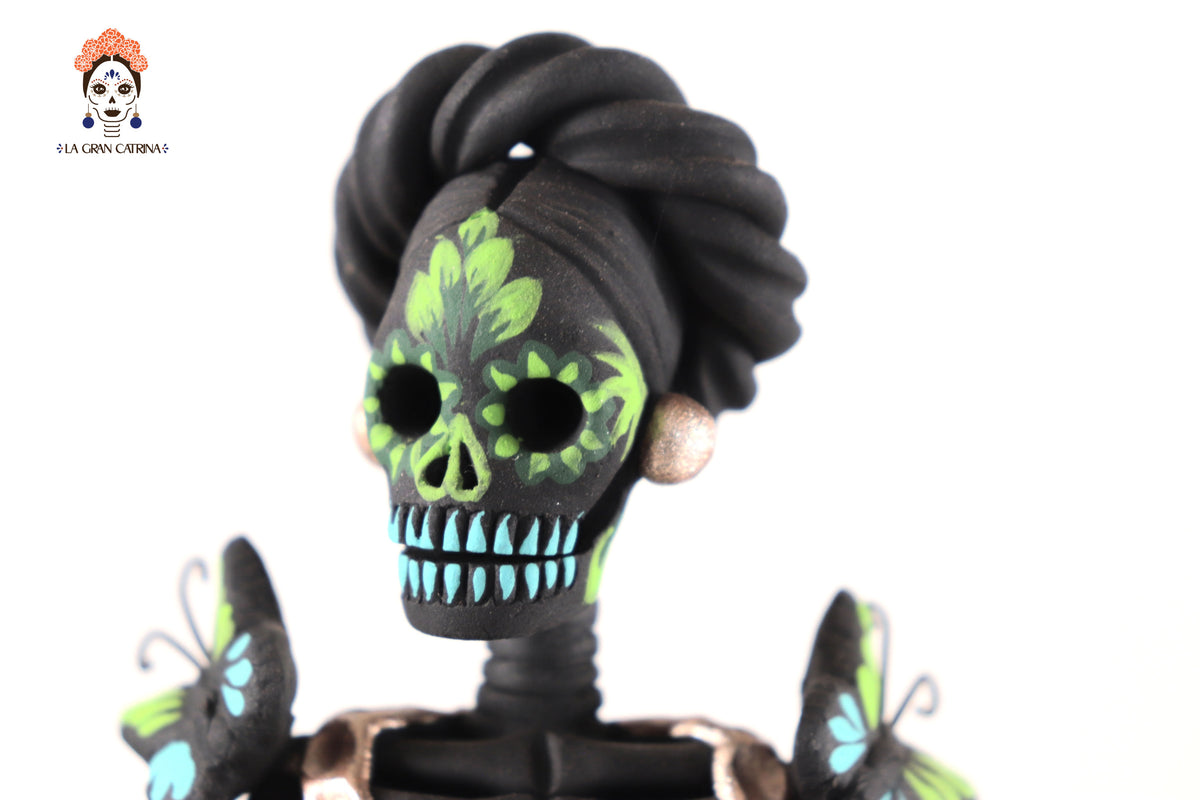 Catrina de mariposas verdes - 30 cm. 12 in. Catrina