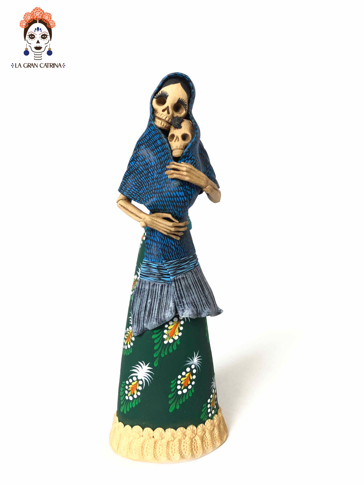 Catrina mamá con bebé - 22 cm. 9 in. Catrina