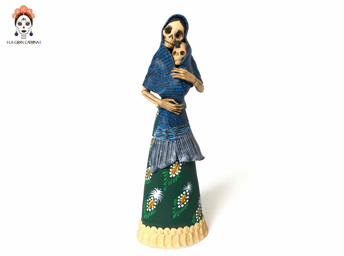 Catrina mamá con bebé - 22 cm. 9 in. Catrina