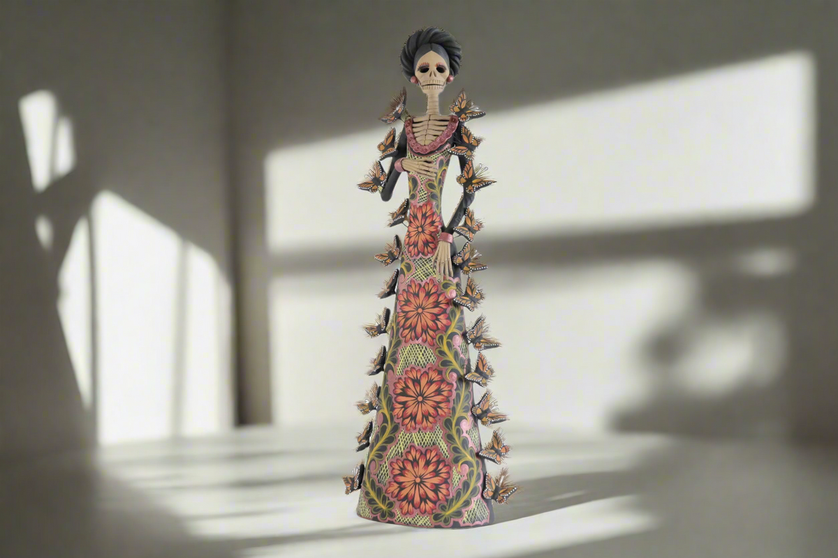 Catrina mariposas naranja - 50 cm. 20 in. - En producción Catrina