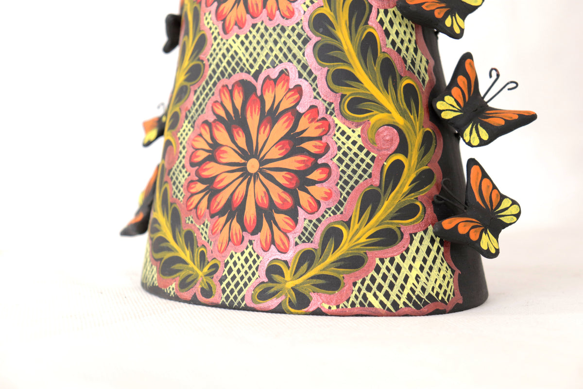 Catrinas hermanas de mariposas - Naranjas - 50 cm. 20 in. Catrina