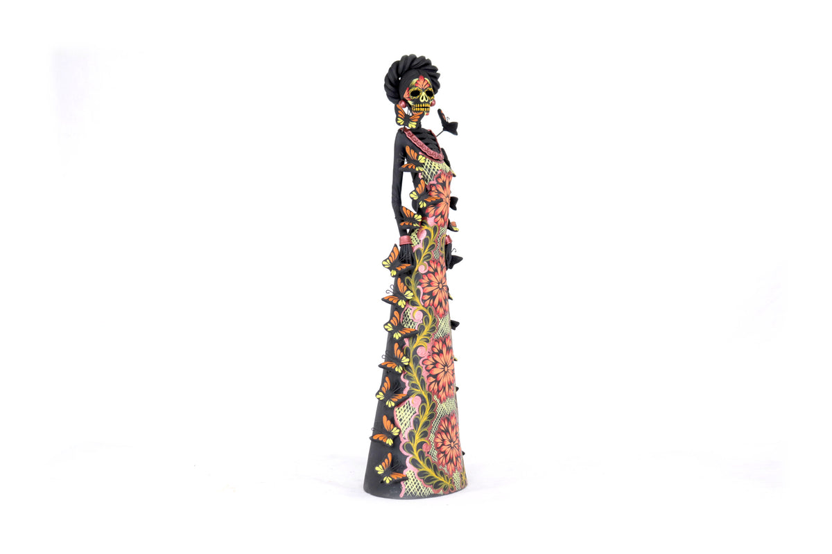 Catrinas hermanas de mariposas - Naranjas - 50 cm. 20 in. Catrina