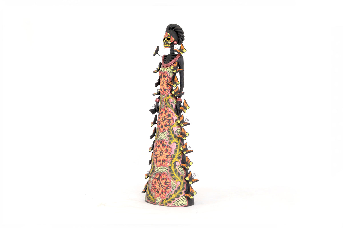 Catrinas hermanas de mariposas - Naranjas - 50 cm. 20 in. Catrina