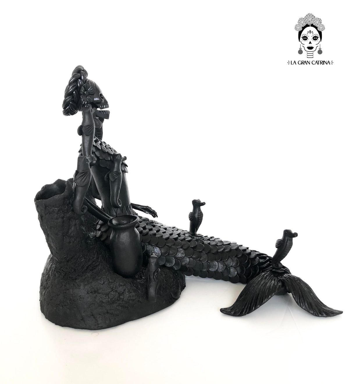 Catrina Sirena negra - 43 cm. 17 in.