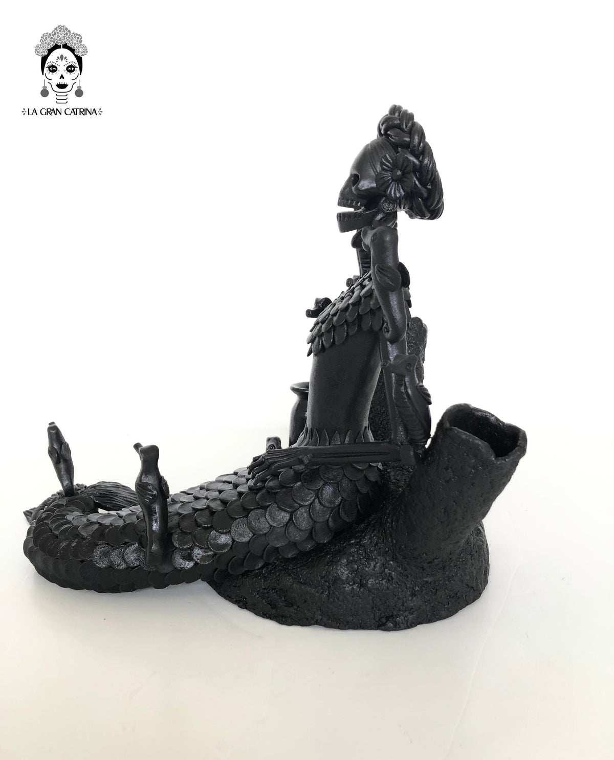 Catrina Sirena negra - 43 cm. 17 in.