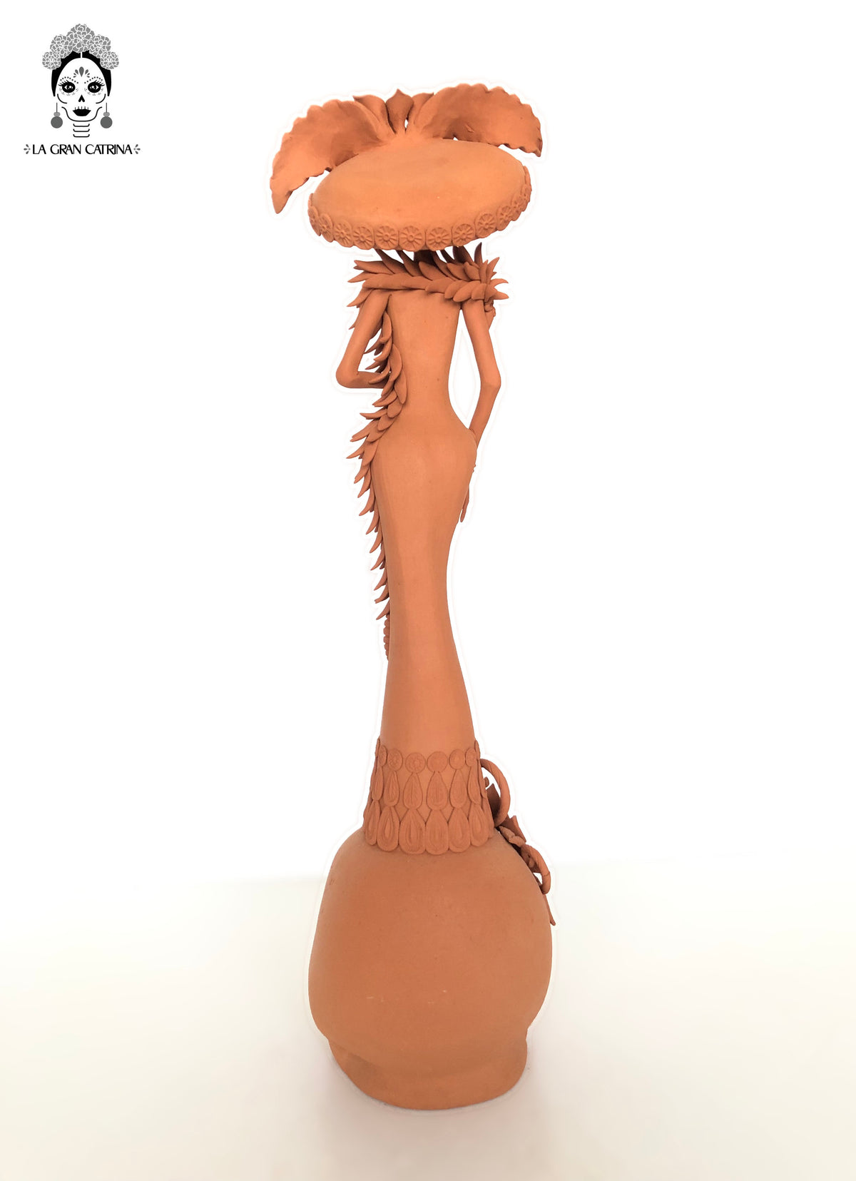 Catrina sobre calavera - 47 cm. 19 in. Catrina