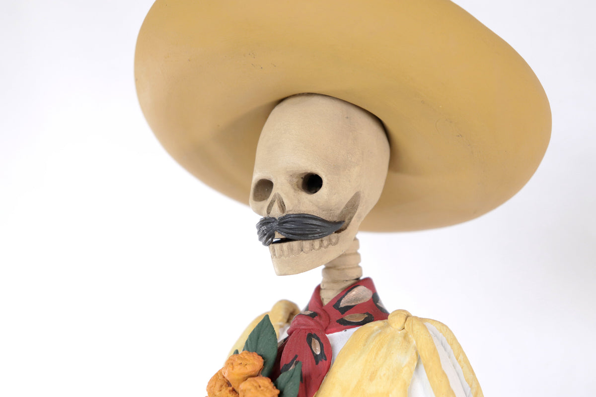 Pareja de Catrines Cempasuchileros - 50 cm. 20 in. - Sobre Pedido Catrina