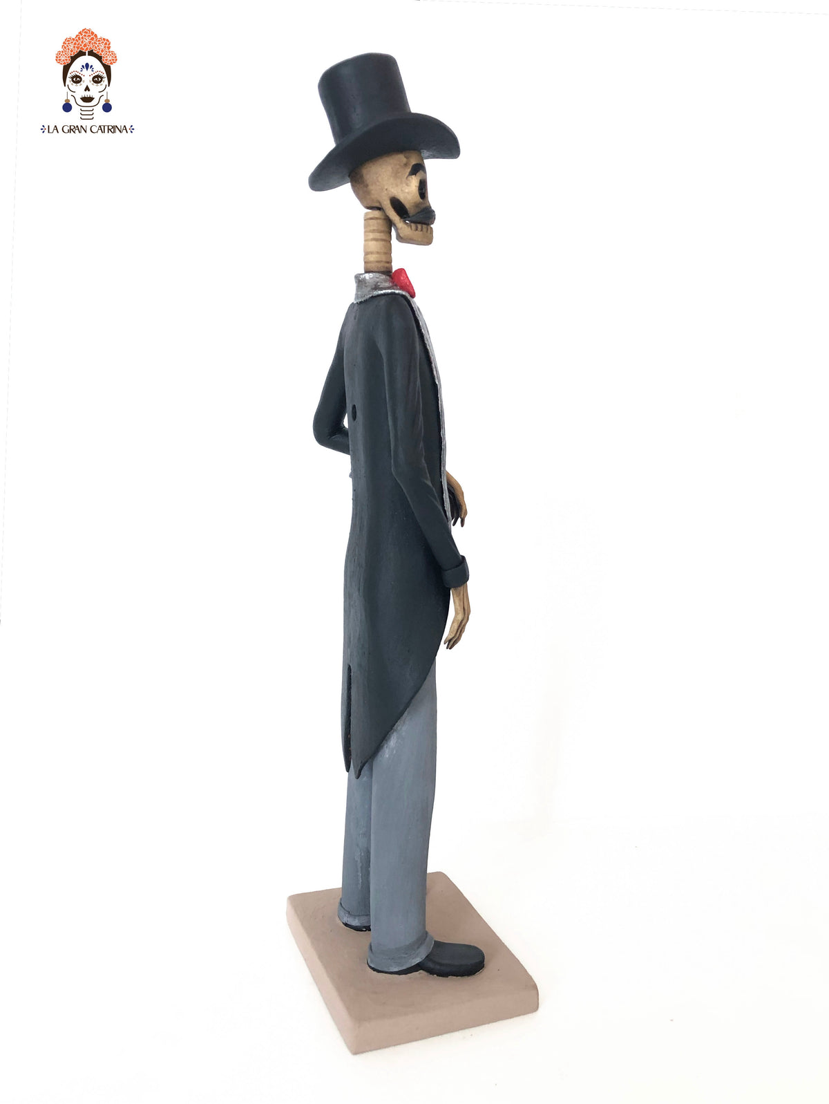 Catrin Elegante con bastón - 30 cm. 12 in. Catrina