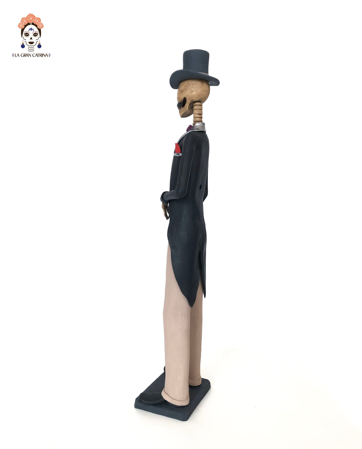 Catrin Elegante con bastón - 50 cm. 20 in. Catrina